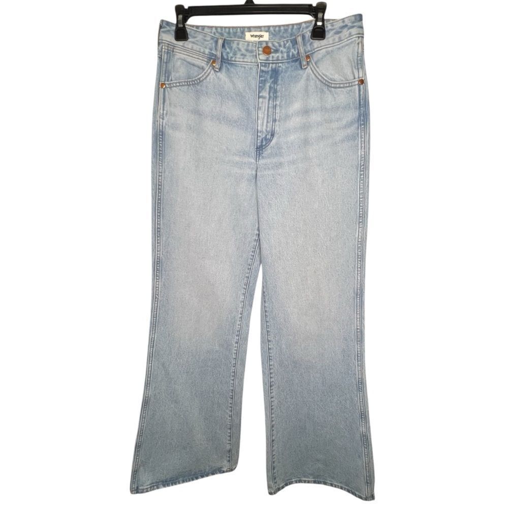 Wrangler Bonnie High Rise Loose Flare Light Wash Women Jeans Sz 28X34 Boho